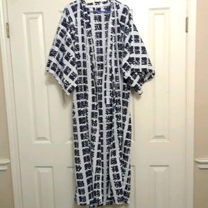 FP Tokyo Blue White Asian Character Robe Kimono